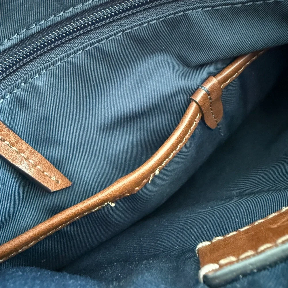 Fossil Davis NS City Messenger Crossbody Bag Navy